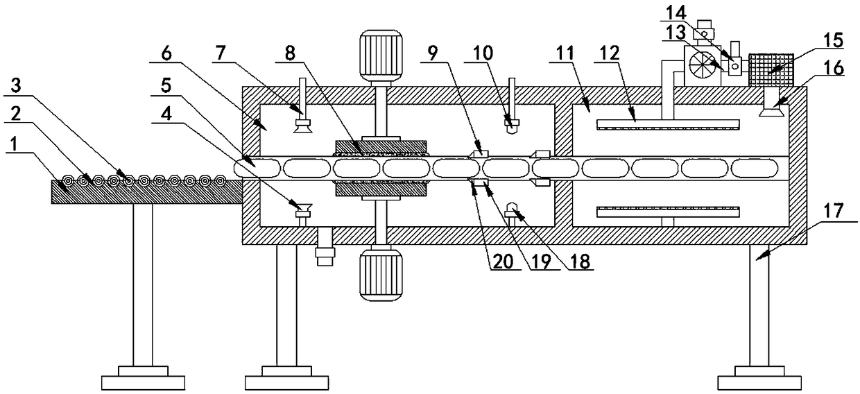 Vertical glass cleaning device with drying function