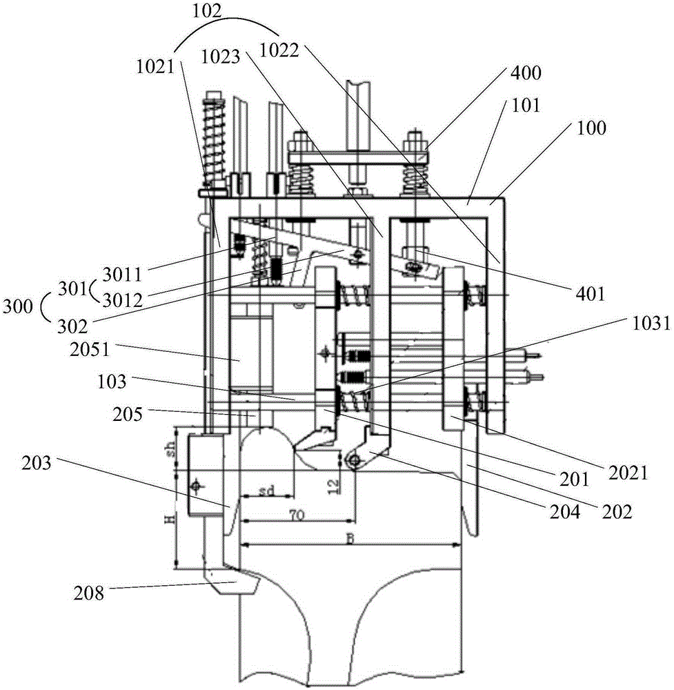 Wheel rim and tread linkage measuring apparatus