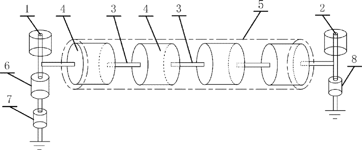 HF/VHF frequency-range ultra wide band electromagnetic pulse protection module