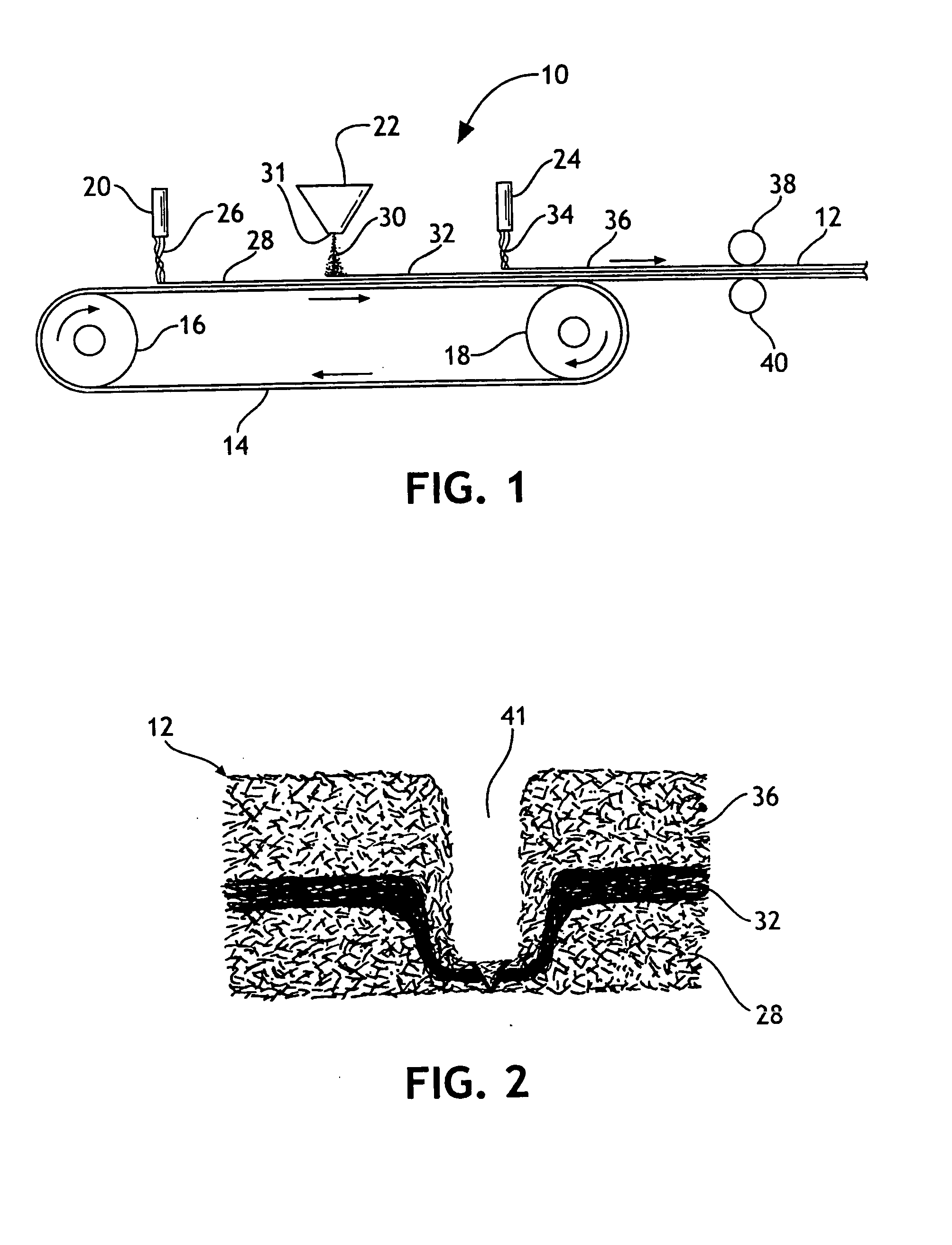 Nonwoven fabric laminate that reduces particle migration