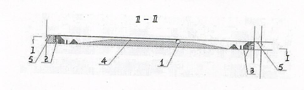 Stepless cross pitch sectional continuous backfilling mining method of gently-inclined medium-thickness ore body