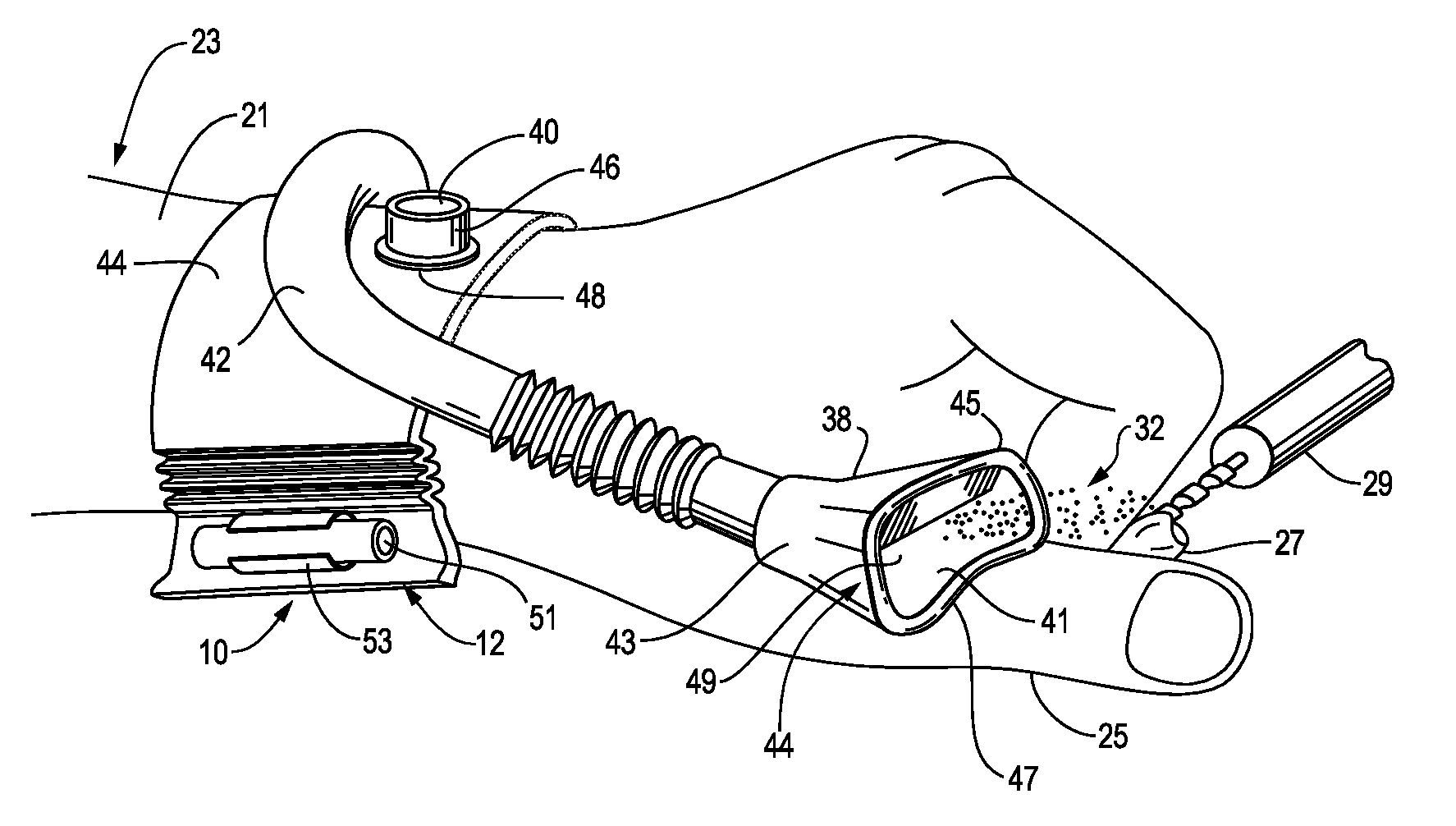 Debris collecting apparatus and methods of making and using the same