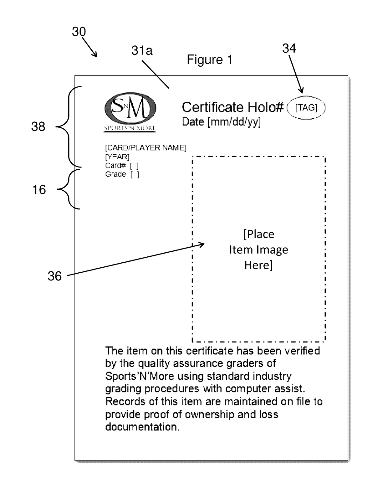 Collectable item condition certification system