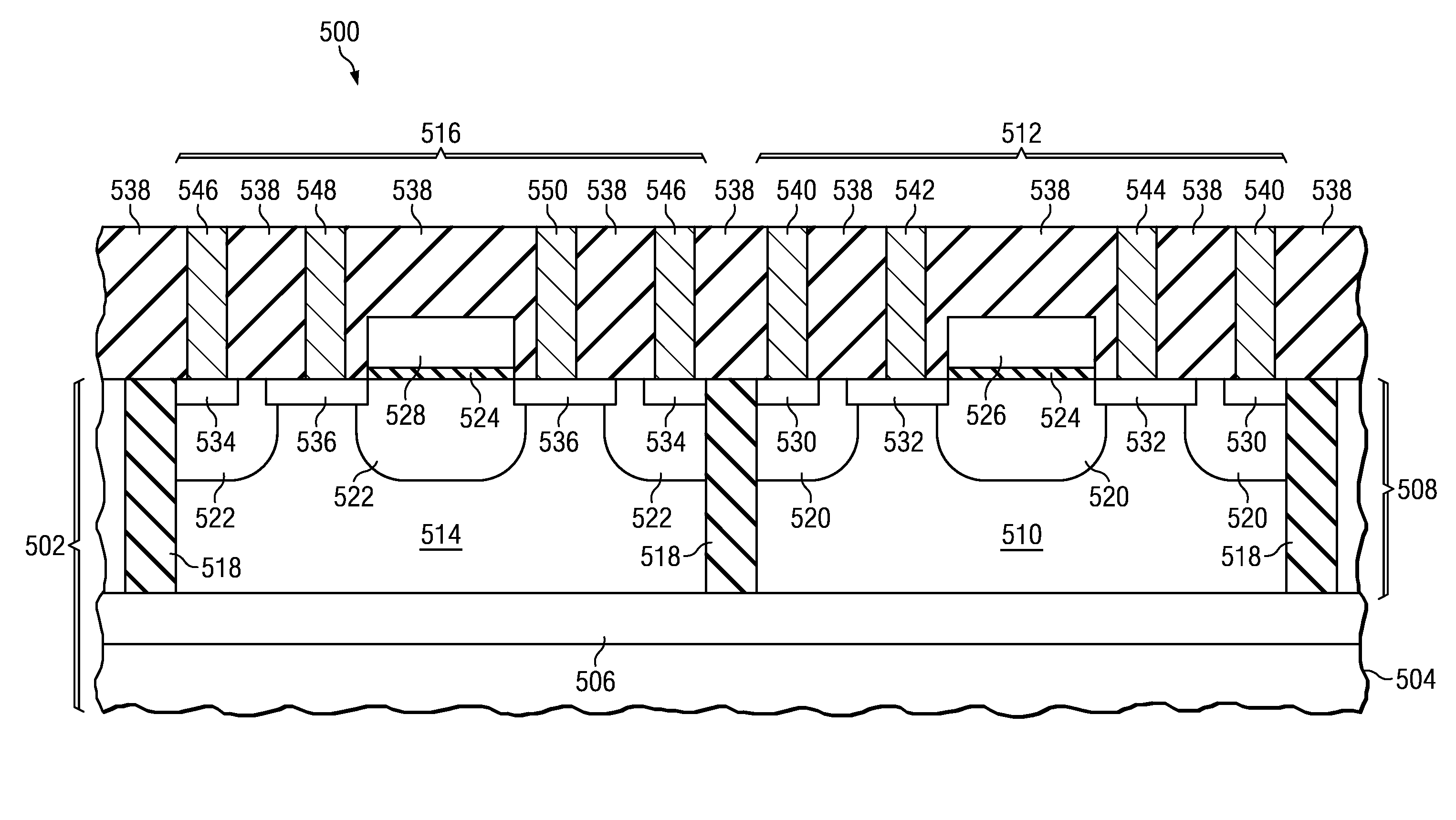 Area efficient 3D integration of low noise JFET and MOS in linear bipolar CMOS process