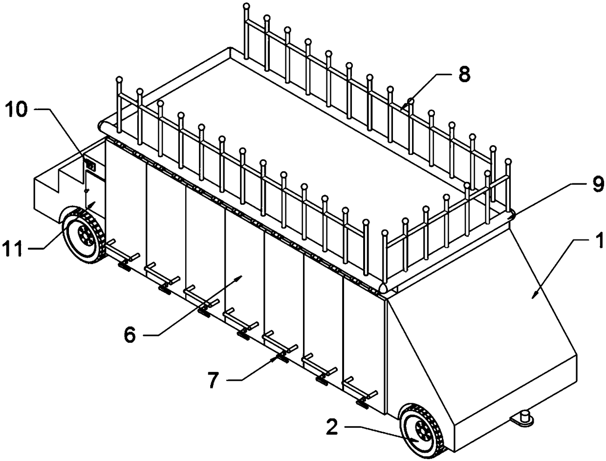 Mobile luggage carrying device for air transportation