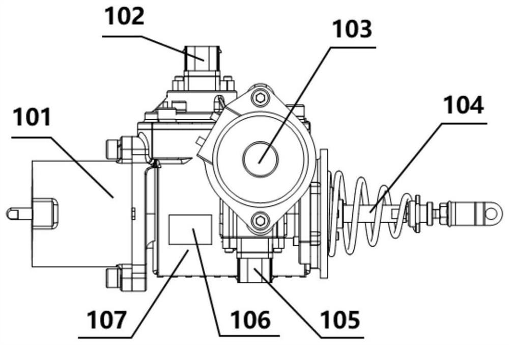 Multifunctional shuttle valve type dual-motor redundancy braking system and control method thereof