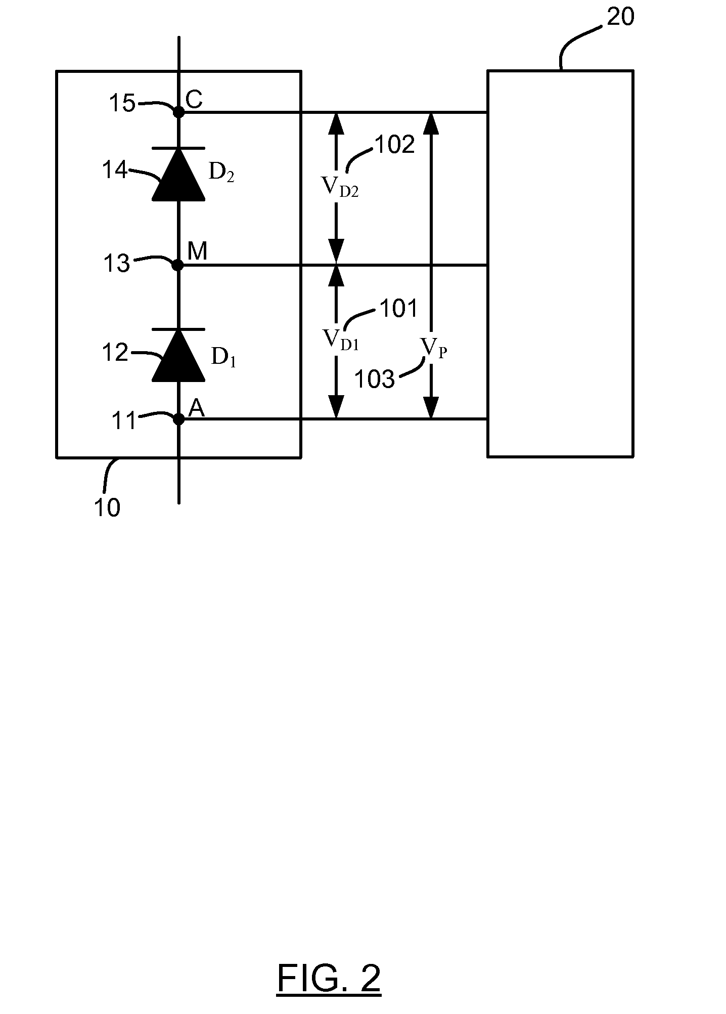 Method and apparatus for fault detection of series diodes in rectifiers