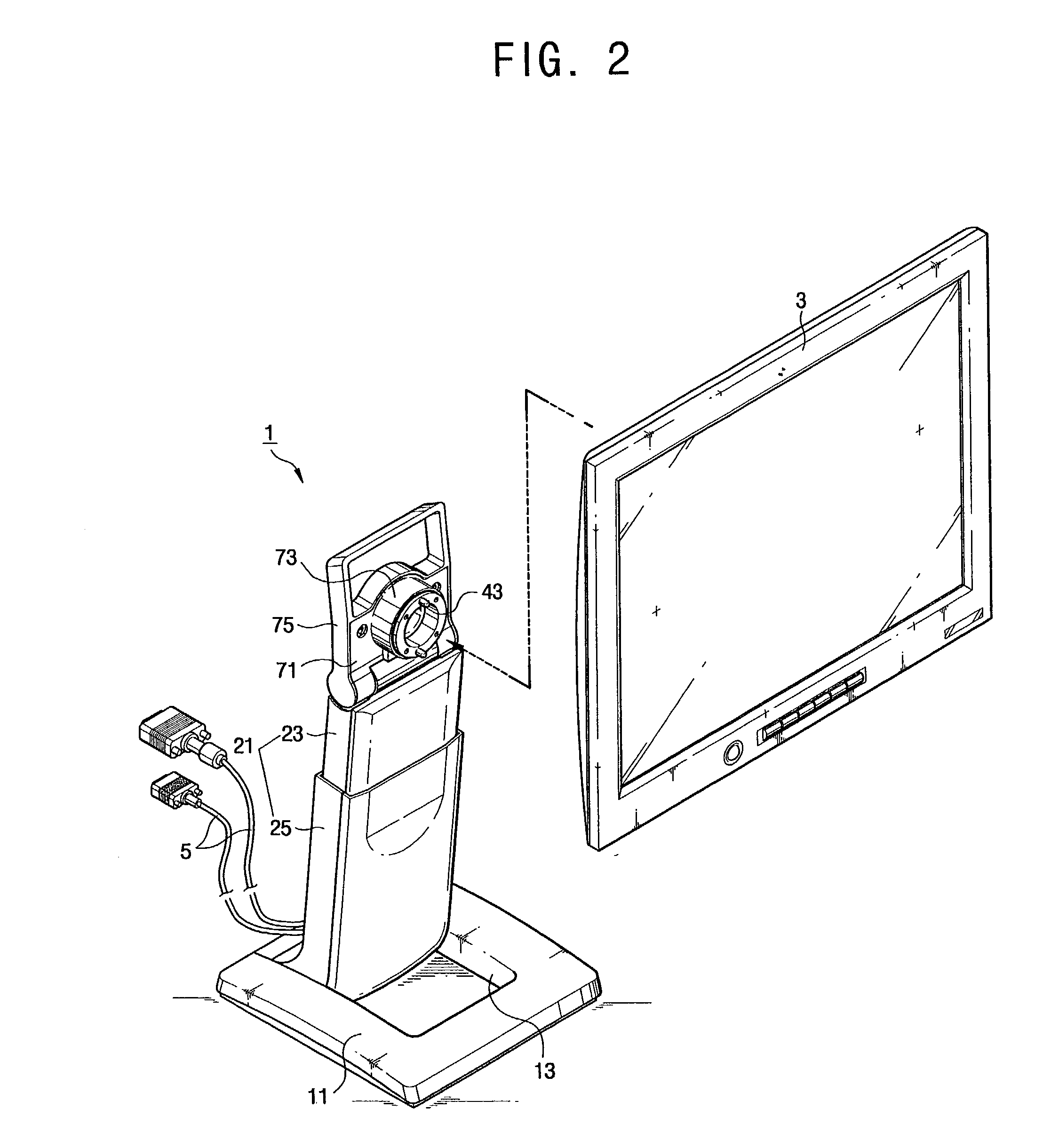 LCD monitor stand