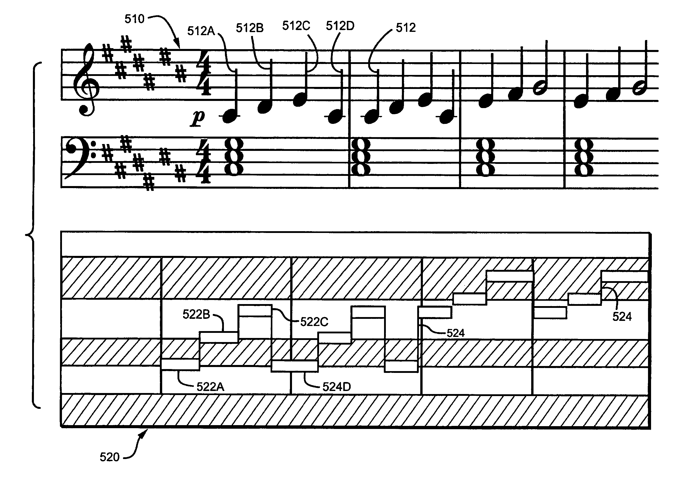 Music teaching device and method