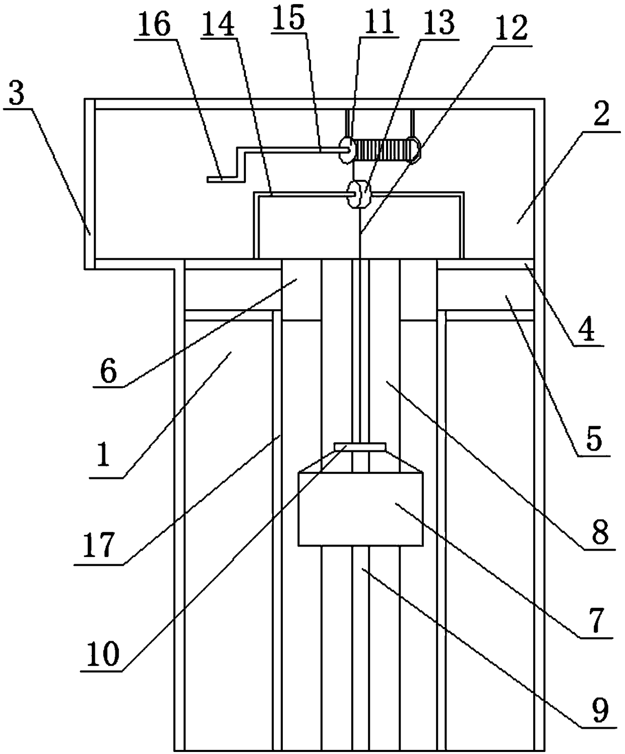 High-rise straight-descending type escape device