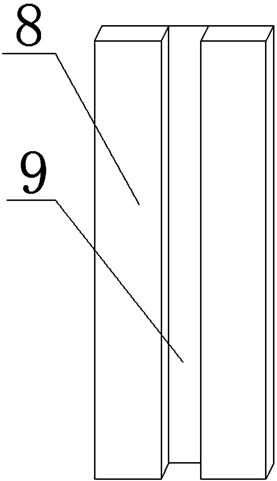 High-rise straight-descending type escape device