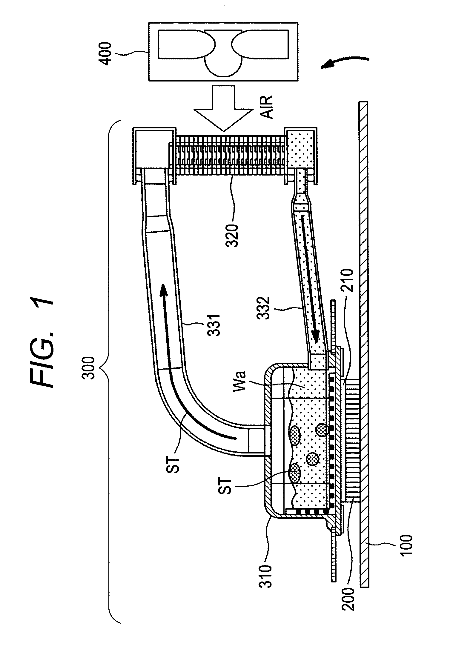 Cooling system and electronic apparatus applying the same therein