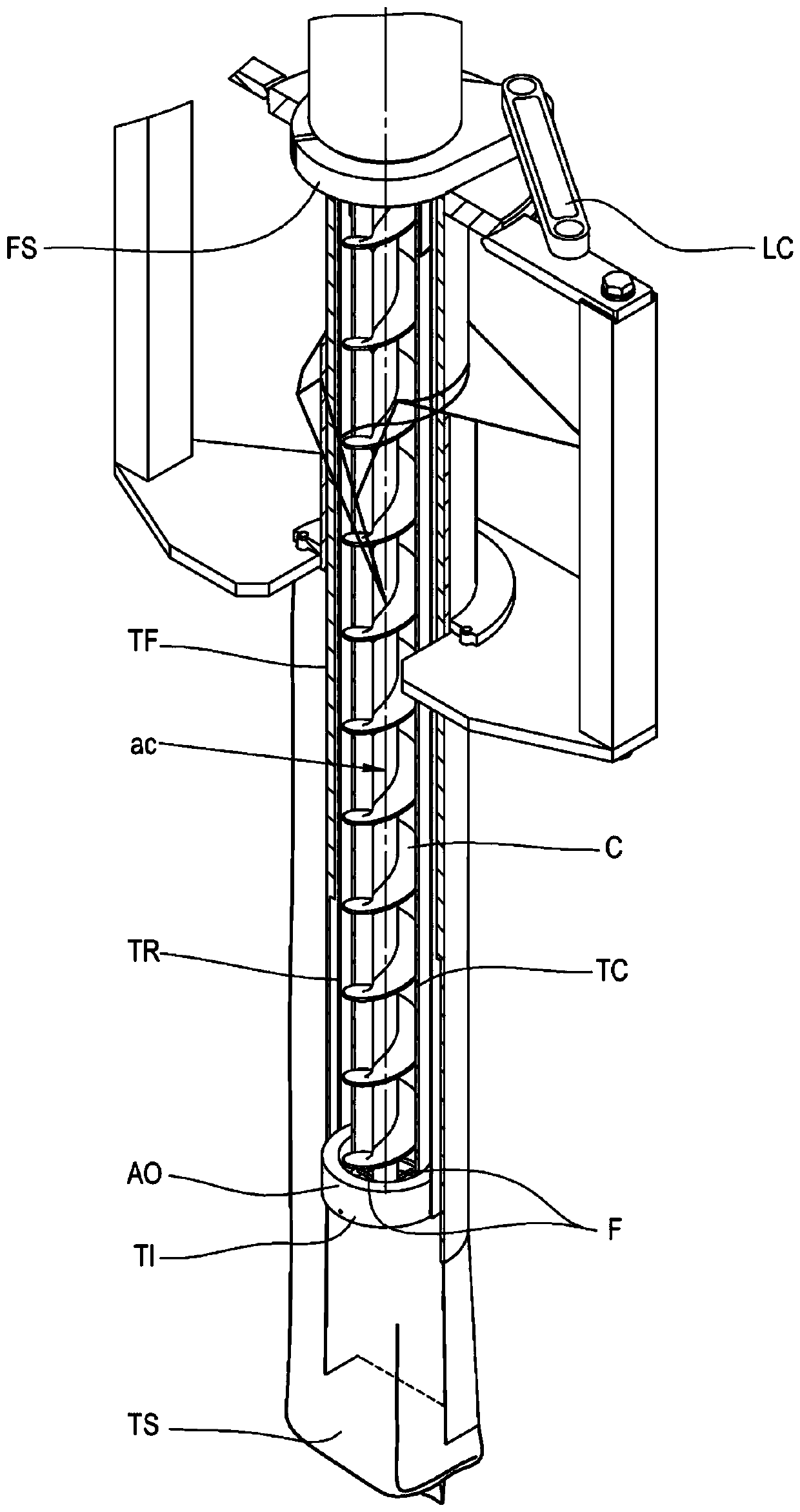 System for measuring out and cutting compacted powders