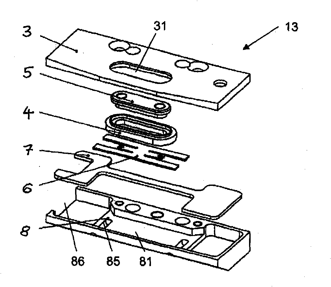 Device for measuring mass of movable fiber band