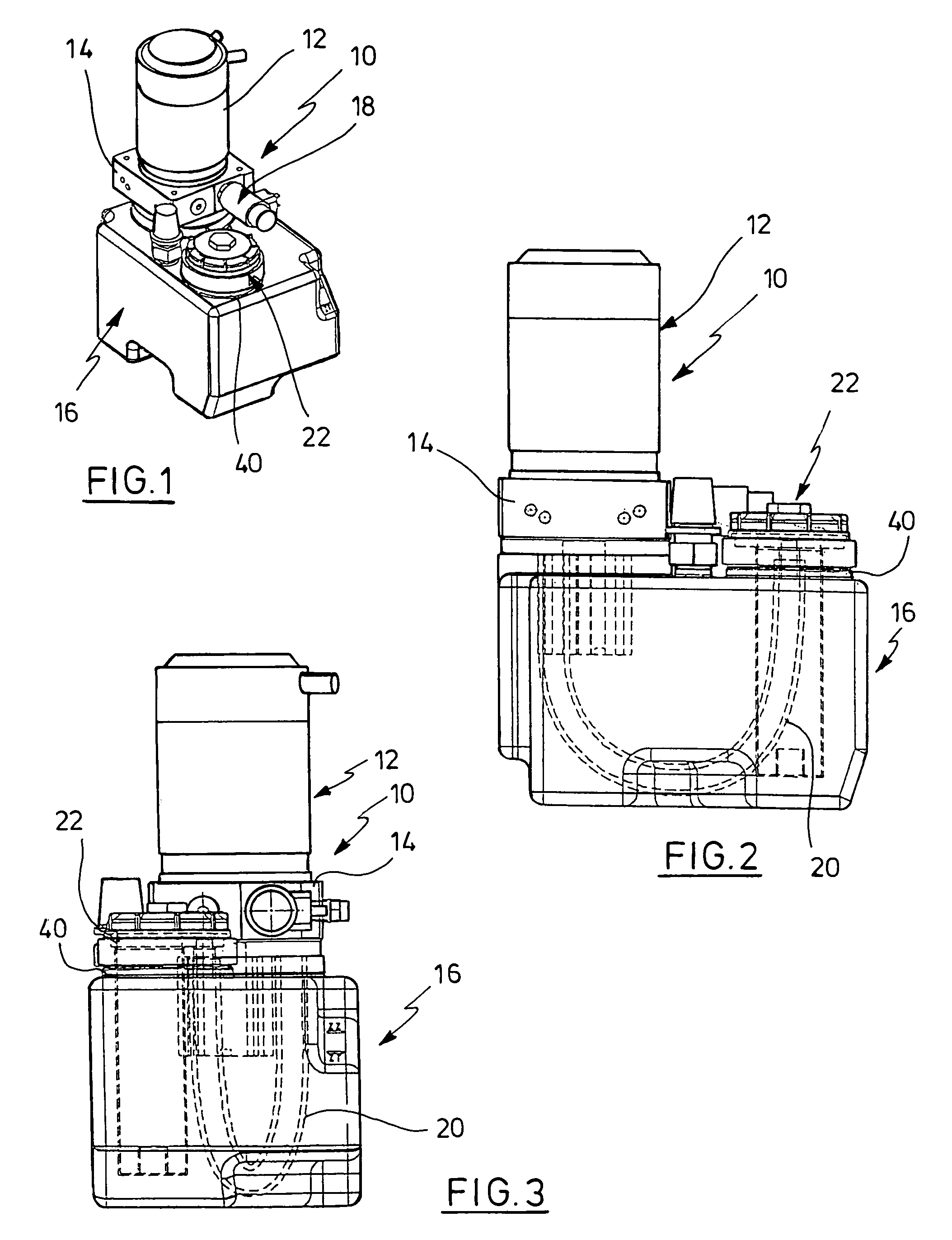 Hydraulic unit for industrial trucks