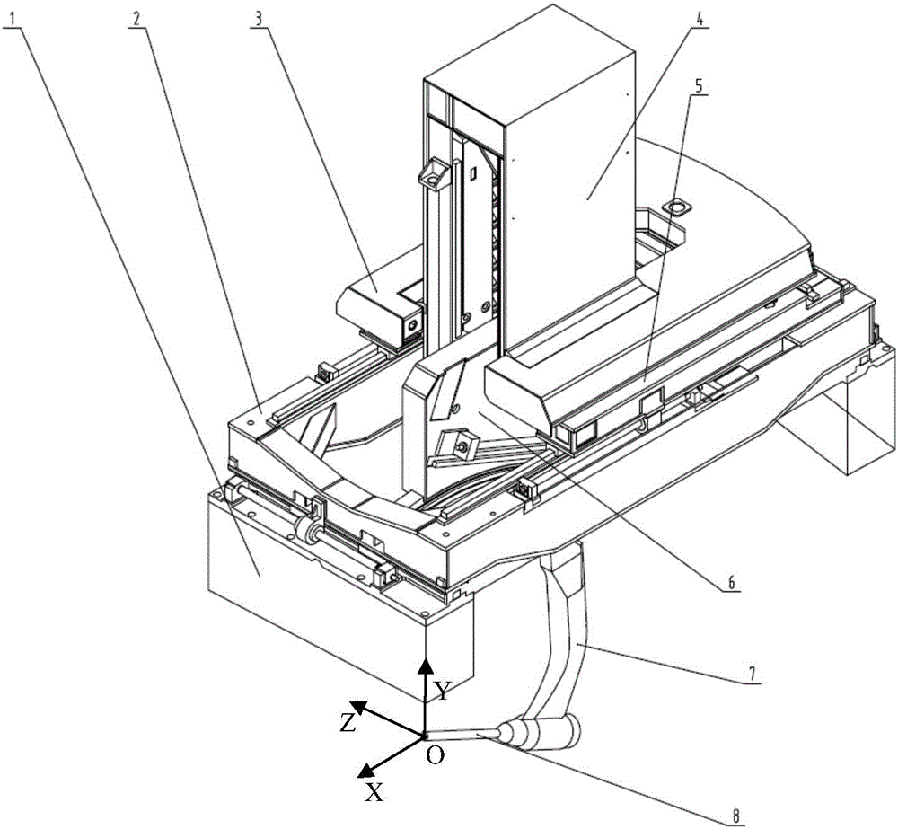 Six-degree-of-freedom non-decoupling mechanism tail end pose error compensating method in time-varying temperature field