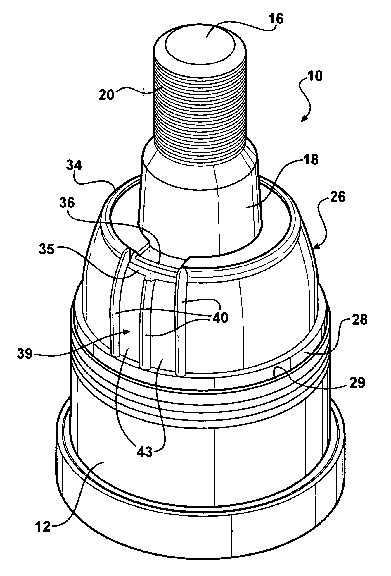 Dust boot with grease relief passage