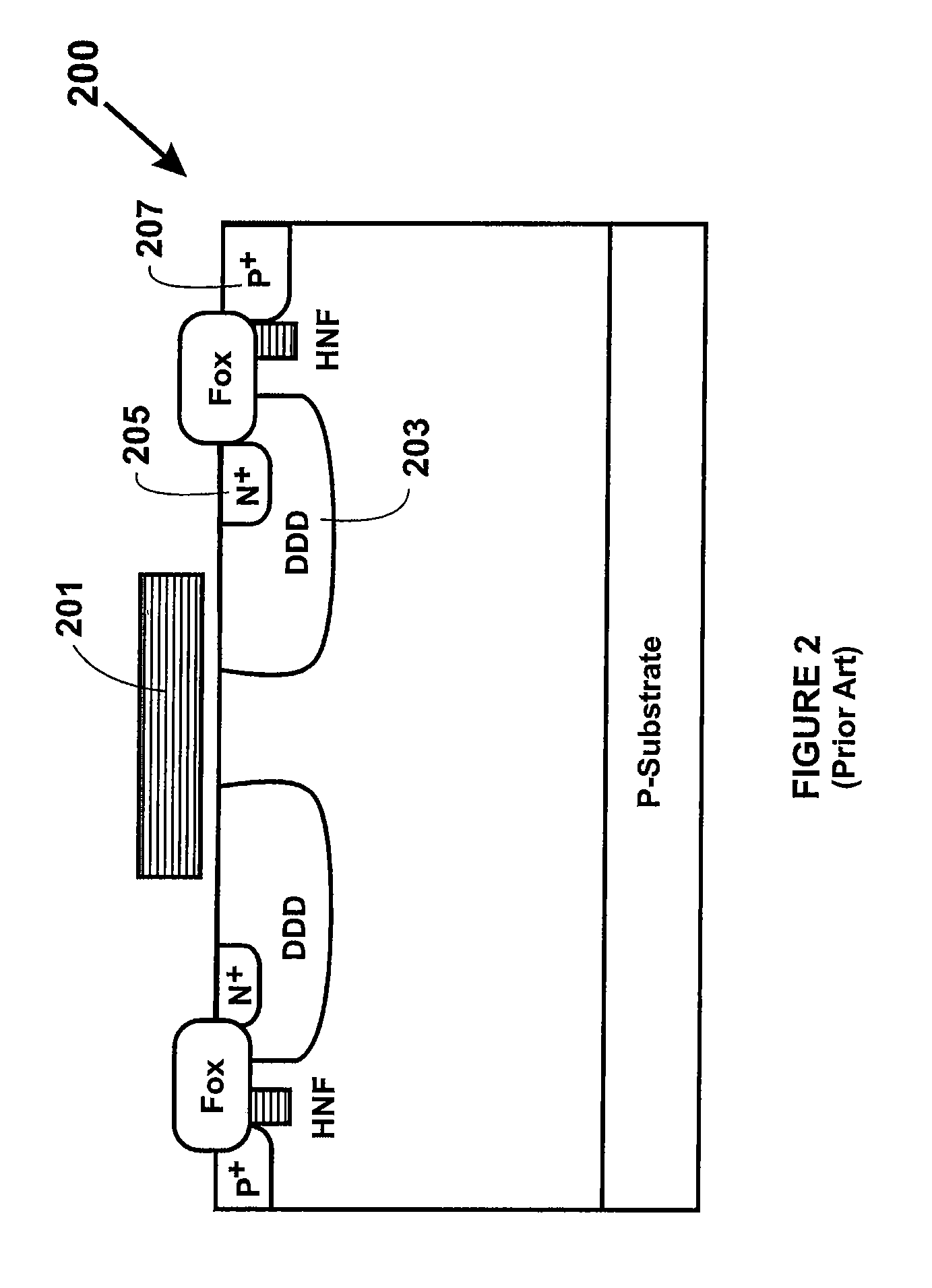 MOS device for high voltage operation and method of manufacture