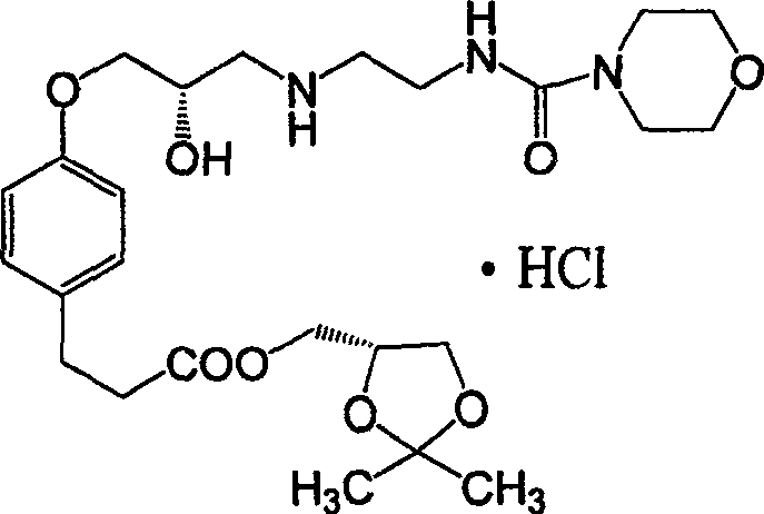 Method of synthesizing landiolol hydrochloride