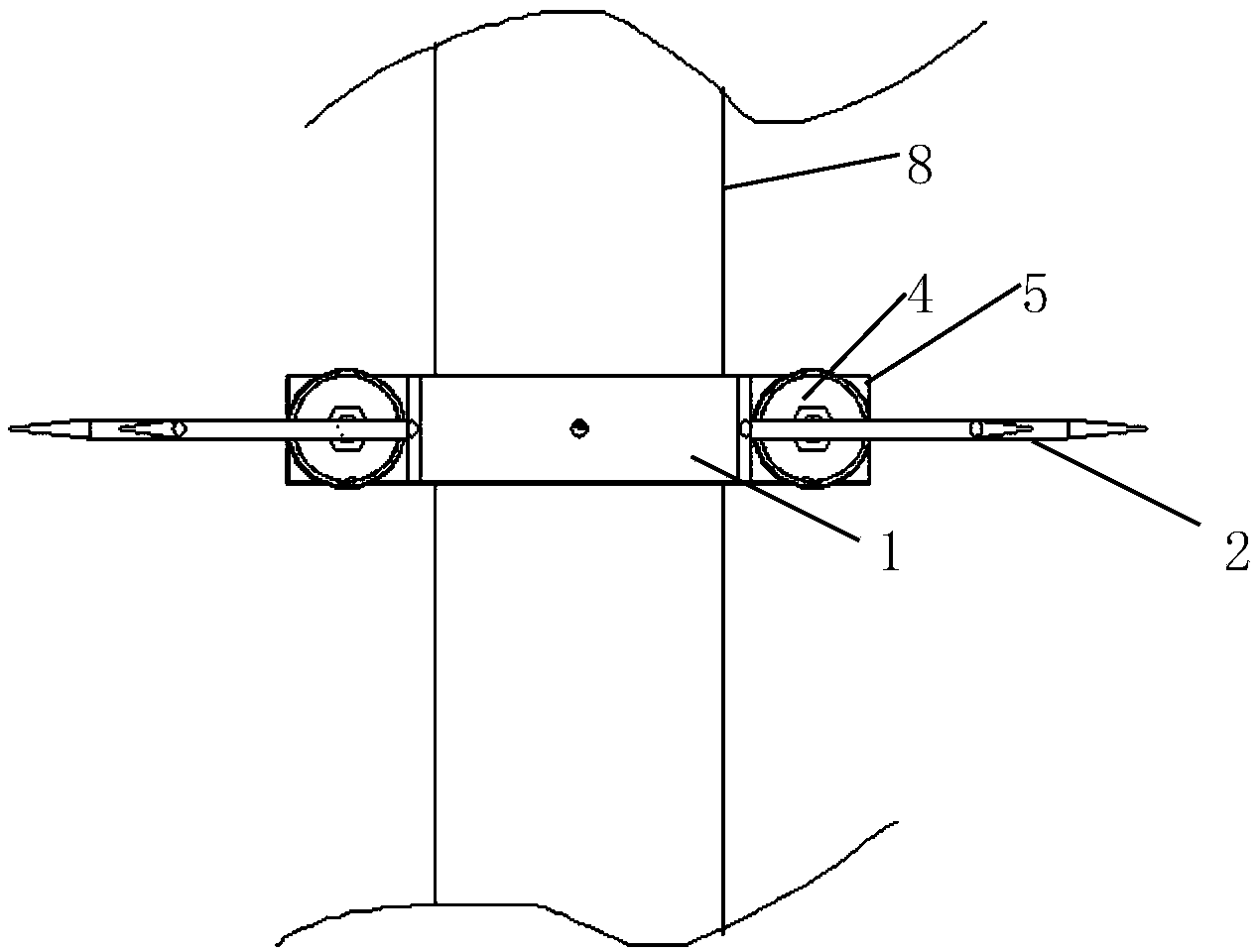 Pipeline anti-climbing alarming device and manufacturing method thereof