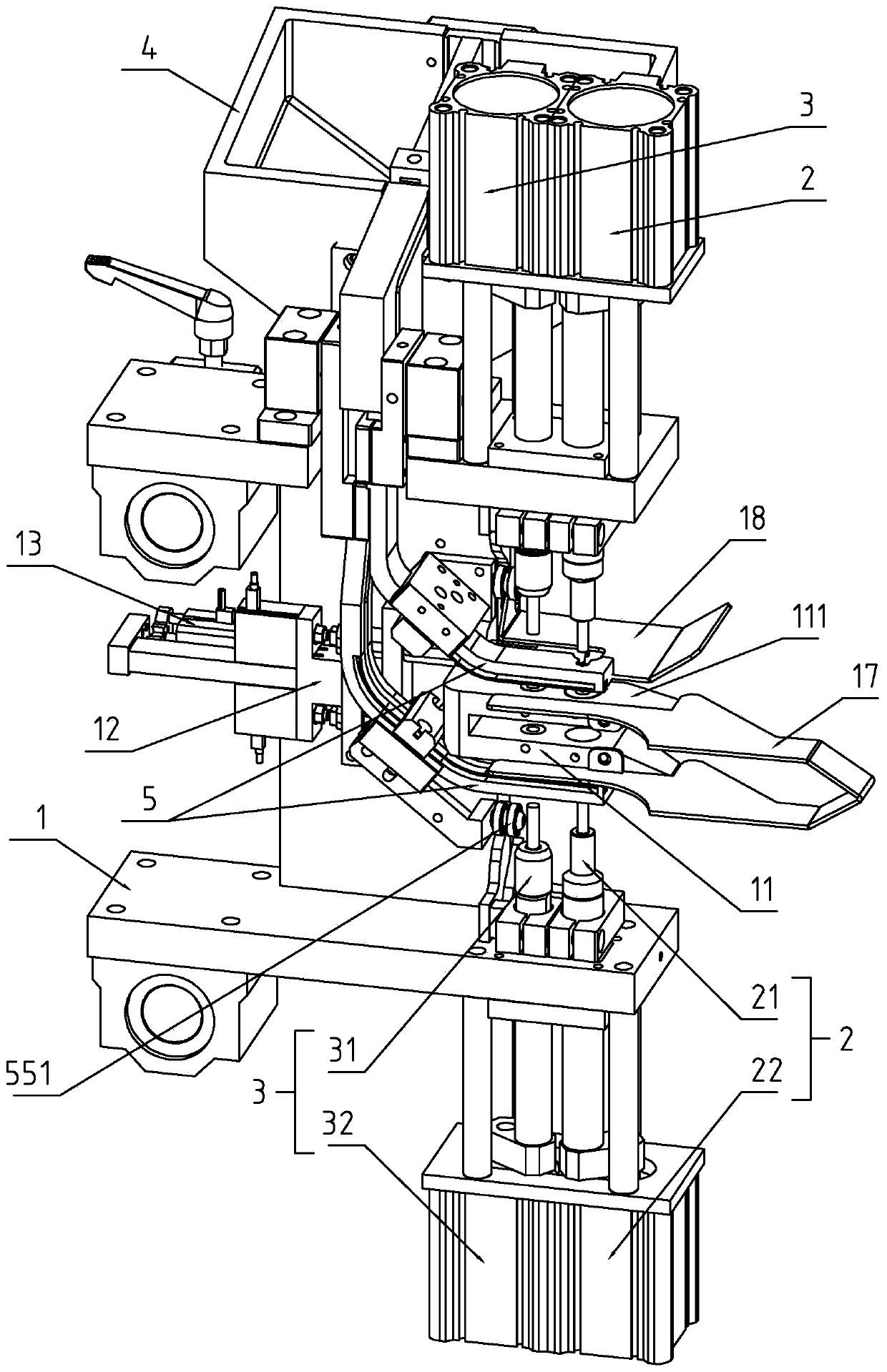 Button attaching machine