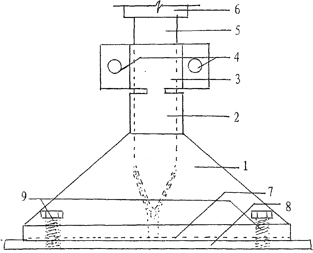 Hammerblow tamper of excavator