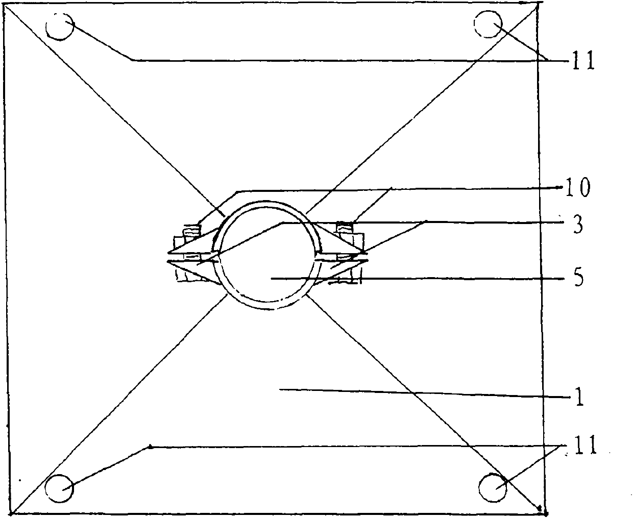 Hammerblow tamper of excavator