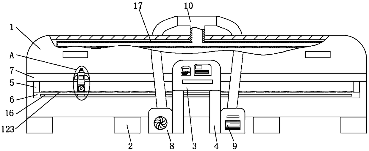 Temperature control device for battery diaphragm production line