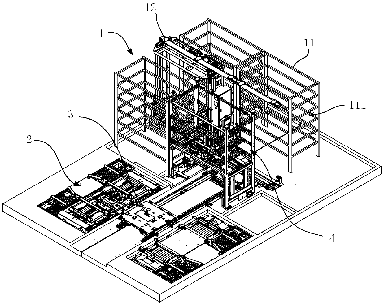 Battery replacement station and battery replacement method