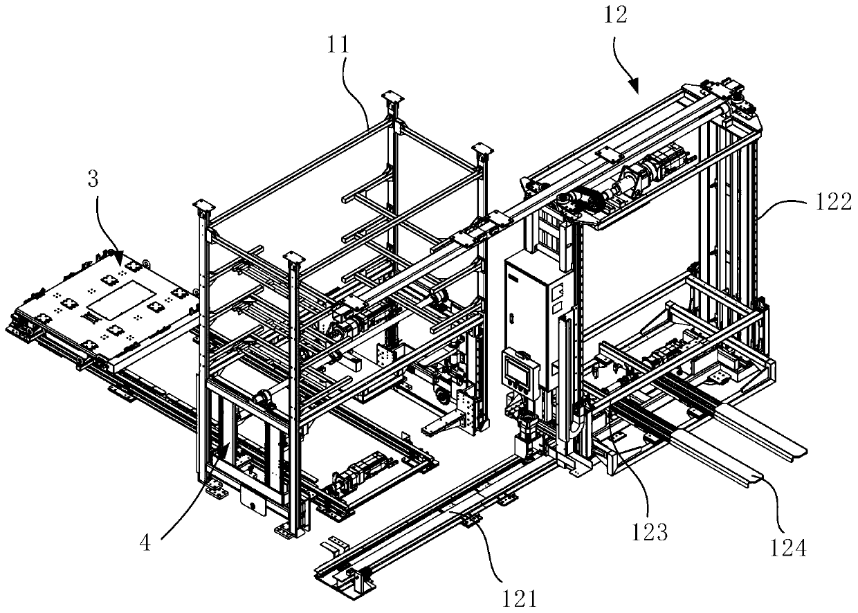 Battery replacement station and battery replacement method