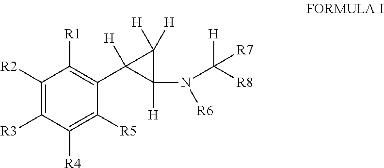 Phenylcyclopropylamine derivatives and their medical use