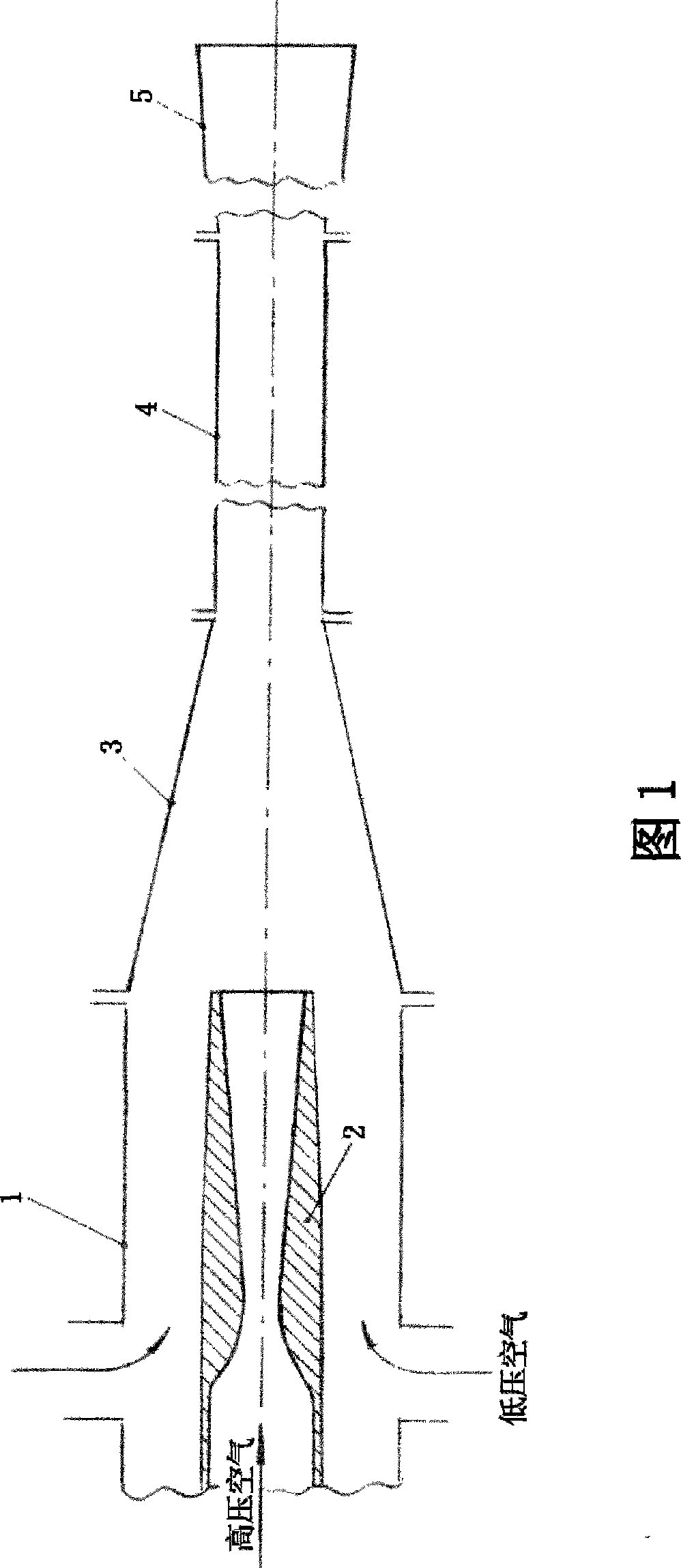 Ejection air-supplying turbosupercharger