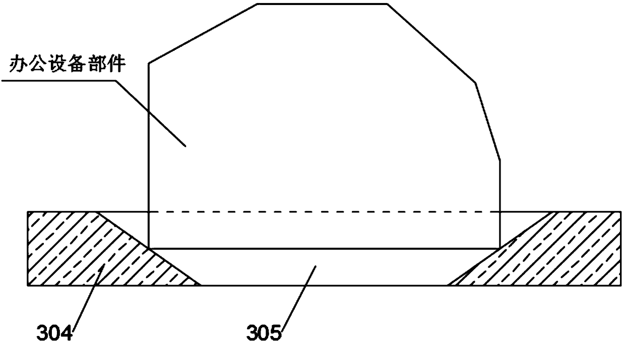 Combined type washing and sterilizing device for office facilities