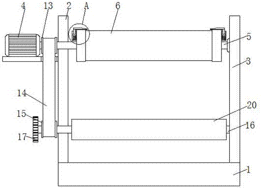 Nylon cloth winding device convenient to use