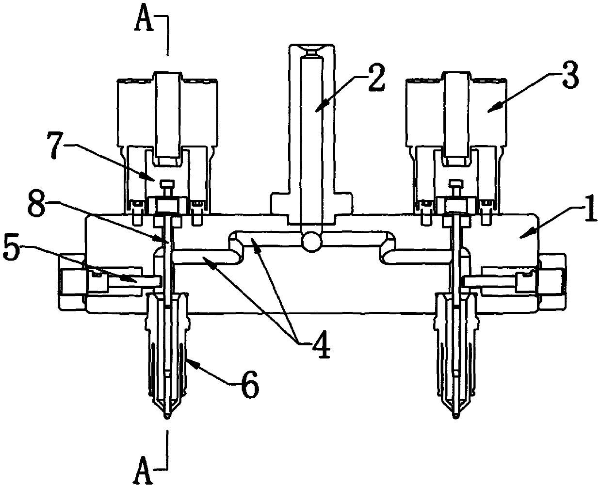 Die for preparation of lead-acid battery holder