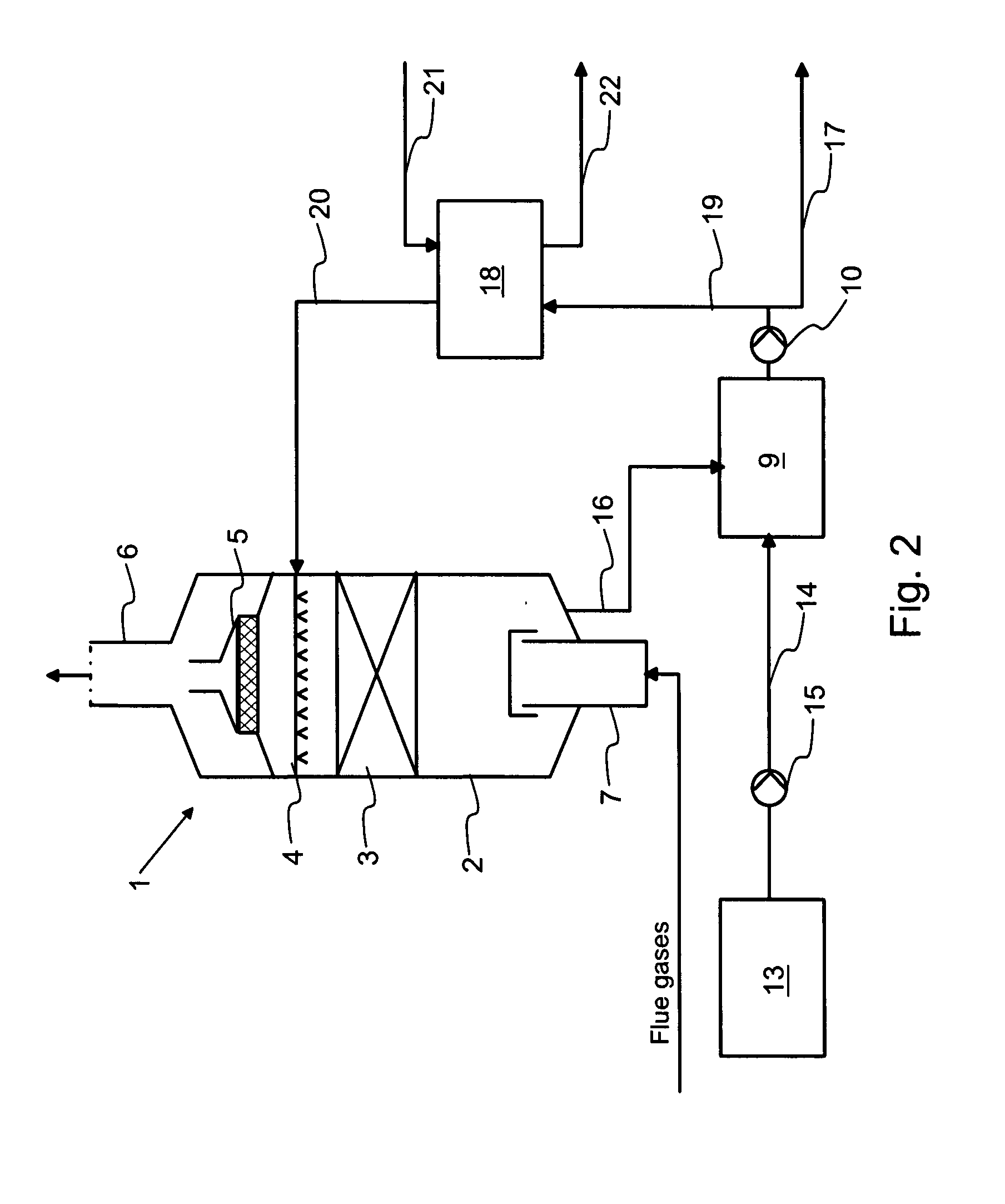 Method and an equipment for reducing the sulphur dioxide emissions of a marine engine