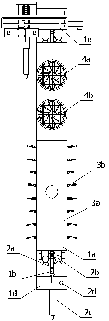 Cleaning, drying and assembling device for cracking crank connecting rod