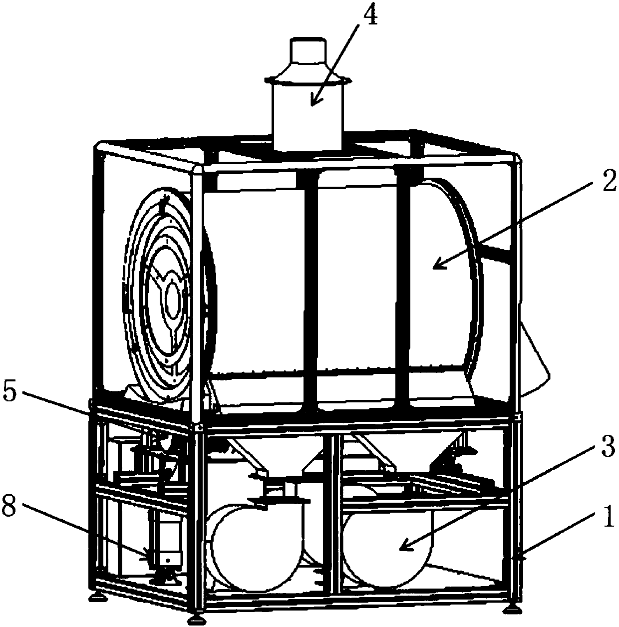 Cigarette blast bead machining equipment and shaping and drying device thereof