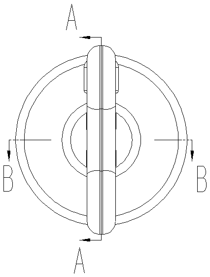 Anti-strong opening blade rotatable lock cylinder