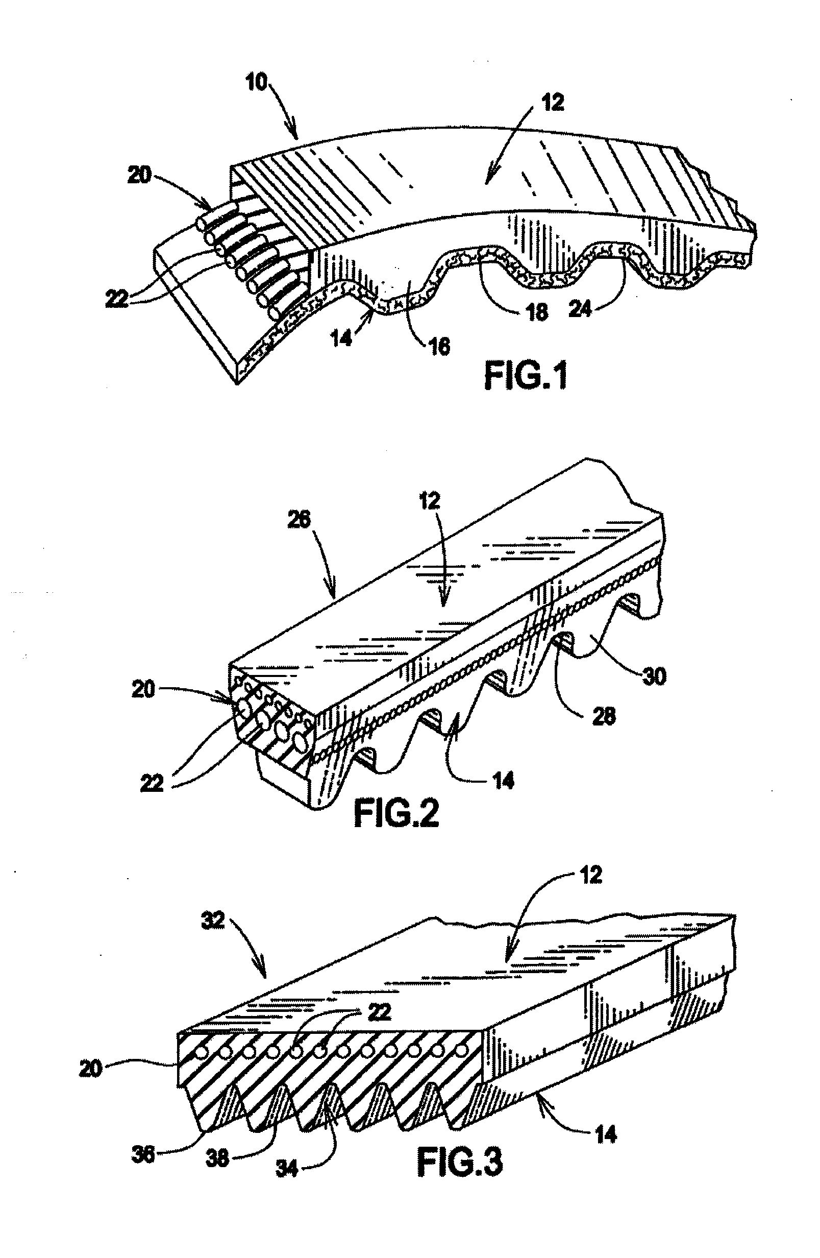 Polyurethane power transmission belt