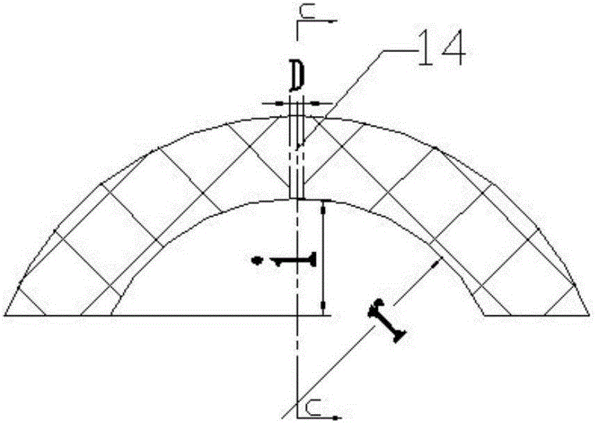 Covered argon blowing refining device for slab continuous casting tundish strip-shaped air brick and argon control method