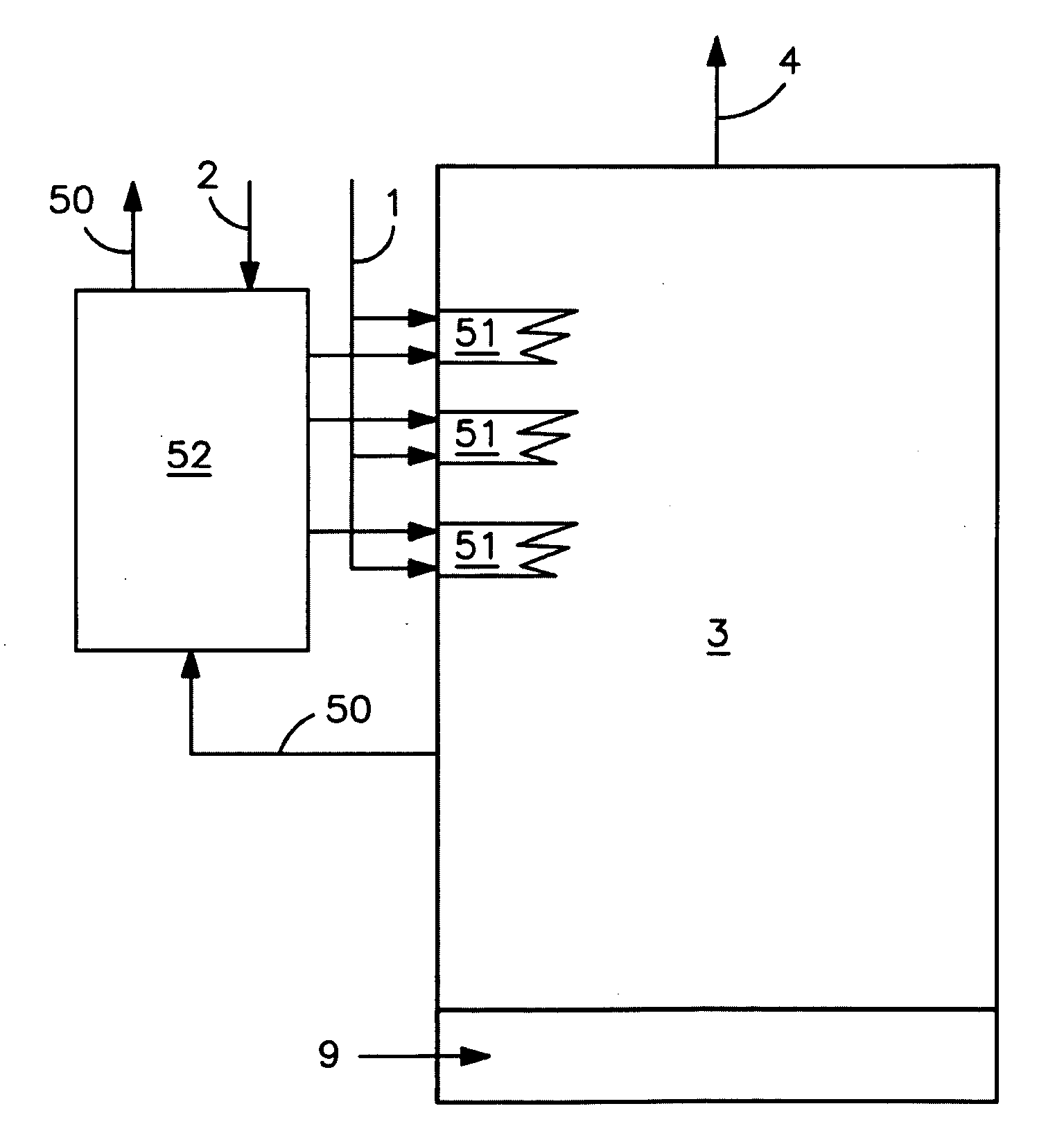 Glass furnace flue gas to heat glassmaking material and oxidant