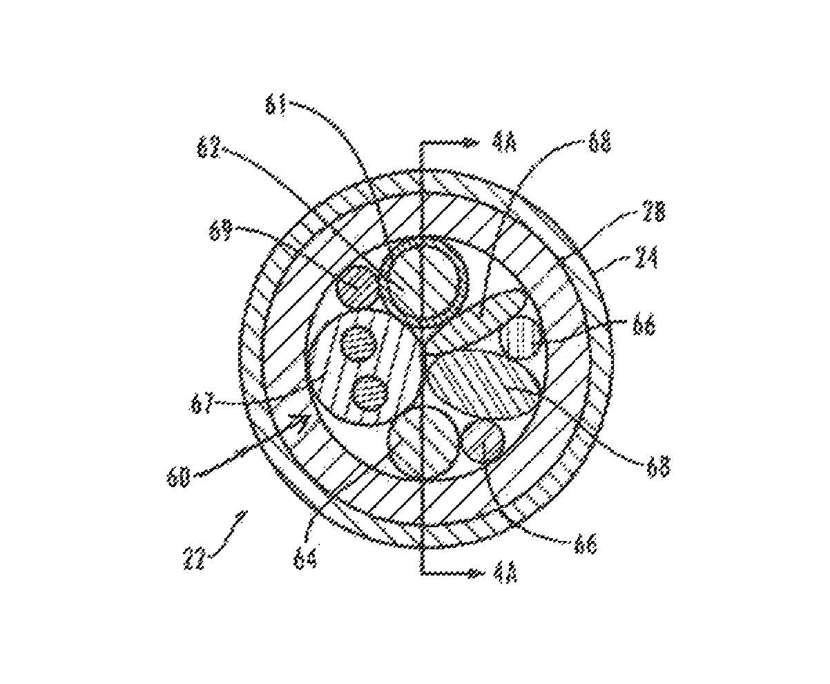 Endoscopic instrument having reduced diameter flexible shaft