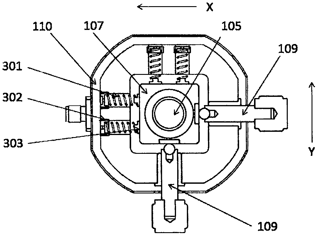 Two-dimensional adjustable terahertz photoconductive antenna