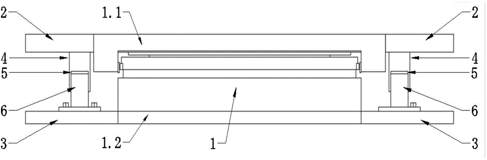 High-damping rubber ring limiting one-way movable pot type rubber bearing