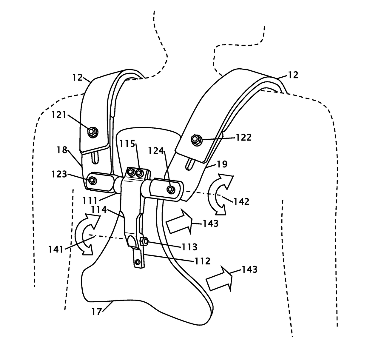 Instrument Carrier with Articulating Back Brace