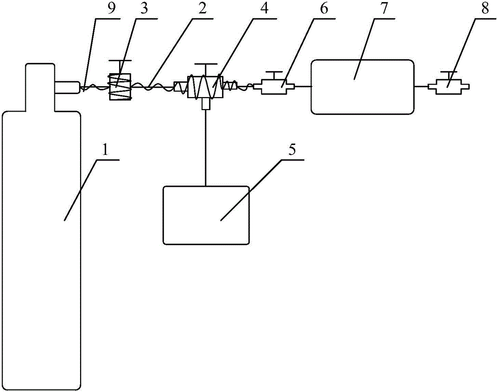 Pre-processing system and pre-processing method of trace moisture analysis in ultrahigh-purity gas