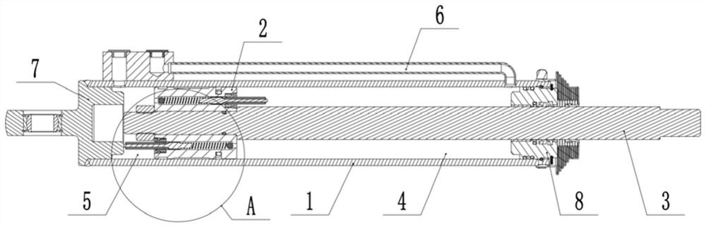 Power-assisted steering oil cylinder with stroke unloading valve