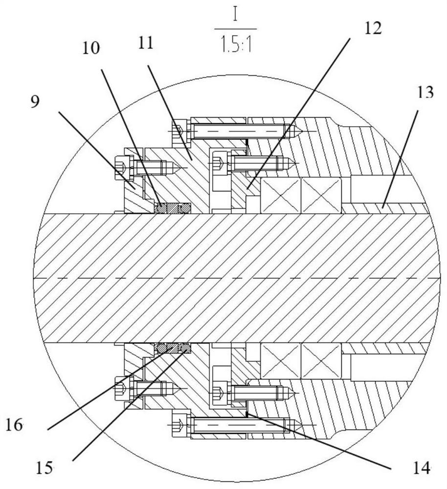 A balance force-measuring device for the test of transverse jet flow effect with high-pressure seal