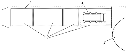 Smoke guiding device of aircraft gun nacelle